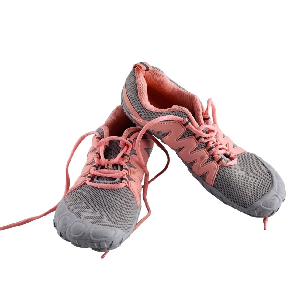 Wewewa Womens Athletic Shoes Size 41 Gray &‎ Pink Mesh Lightweight